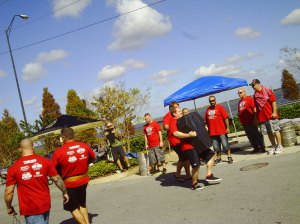 Buffalo Bill carrying a 300lb Hussafel stone